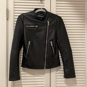 NEW Zara quilted leather jacket